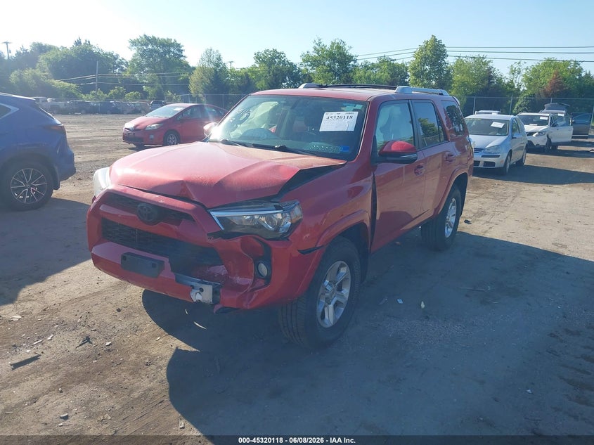 2018 Toyota 4runner VIN JTEBU5JR5J5524526 IAAI salvage auction — FRONT END, Salvage Title, sold $7,200 on 2026-07-21 (photo 2)