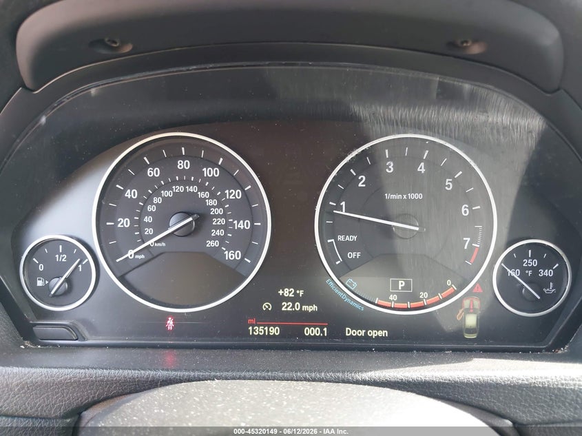 2015 BMW 3er VIN WBA3A5G51FNS84658 IAAI salvage auction — FRONT END, Salvage (Alabama), sold $1,150 on 2026-07-15 (photo 7)