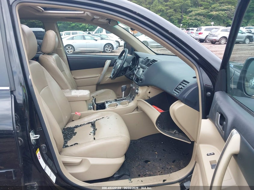 2013 Toyota Highlander VIN 5TDBK3EH1DS263555 IAAI salvage auction — ROOF, Salvage (Alabama), sold $2,200 on 2026-07-29 (photo 5)