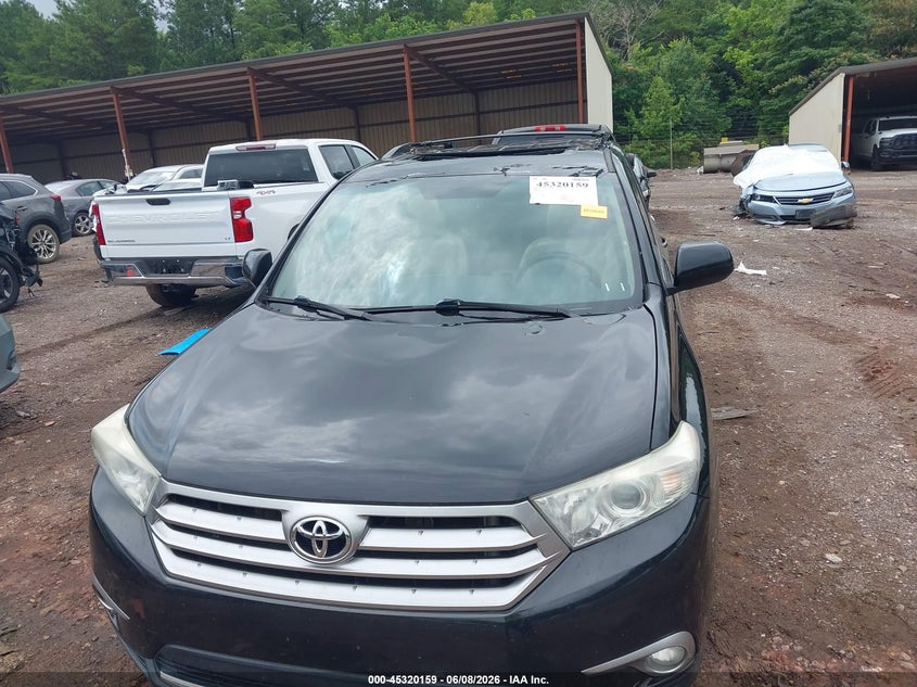 2013 Toyota Highlander VIN 5TDBK3EH1DS263555 IAAI salvage auction — ROOF, Salvage (Alabama), sold $2,200 on 2026-07-29 (photo 6)