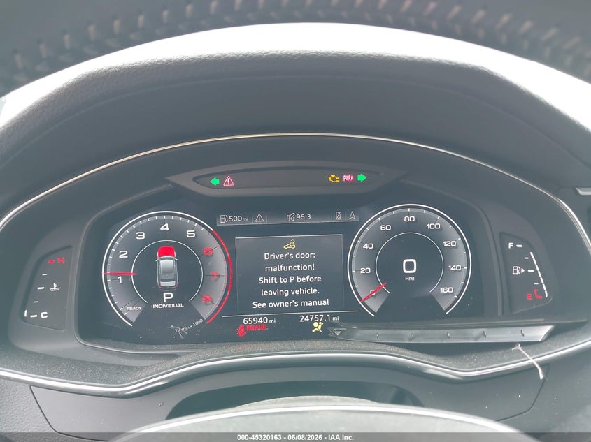 2019 Audi A6 VIN WAUL2AF2XKN039736 IAAI salvage auction — LEFT FRONT, Salvage Title, sold $11,500 on 2026-07-15 (photo 7)