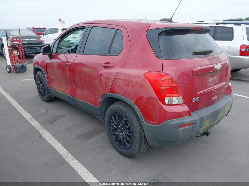 2015 Chevrolet Trax VIN KL7CJKSB3FB154264 IAAI salvage auction — NORMAL WEAR, Clear (North Carolina), sold $250 on 2026-07-22 (photo 3)