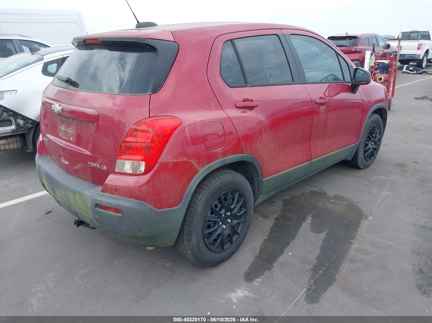 2015 Chevrolet Trax VIN KL7CJKSB3FB154264 IAAI salvage auction — NORMAL WEAR, Clear (North Carolina), sold $250 on 2026-07-22 (photo 4)