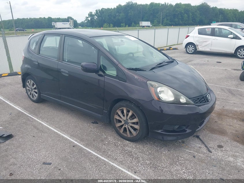 2013 Honda Fit VIN JHMGE8H52DC013978 IAAI salvage auction — LEFT SIDE, Salvage Title, sold $2,275 on 2026-07-09 (photo 1)