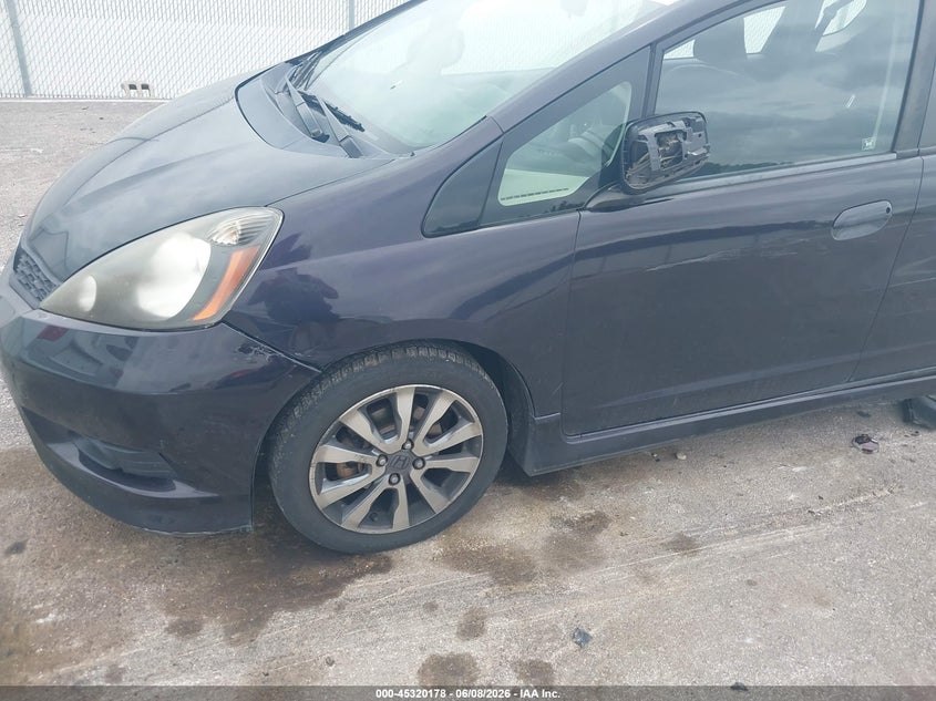 2013 Honda Fit VIN JHMGE8H52DC013978 IAAI salvage auction — LEFT SIDE, Salvage Title, sold $2,275 on 2026-07-09 (photo 6)