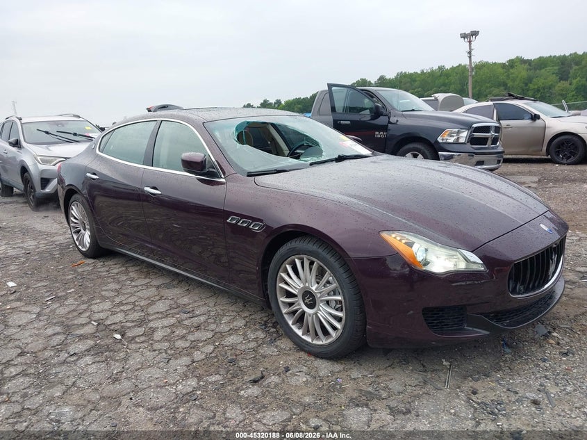 2014 Maserati Quattroporte VIN ZAM56RRA3E1122031 IAAI salvage auction — ROOF, Salvage Title, sold $4,200 on 2026-07-22 (photo 1)