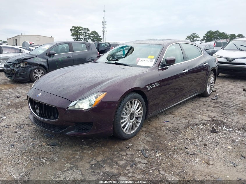 2014 Maserati Quattroporte VIN ZAM56RRA3E1122031 IAAI salvage auction — ROOF, Salvage Title, sold $4,200 on 2026-07-22 (photo 2)