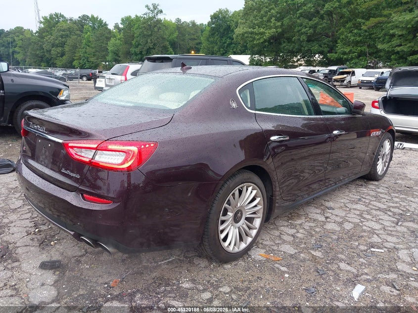 2014 Maserati Quattroporte VIN ZAM56RRA3E1122031 IAAI salvage auction — ROOF, Salvage Title, sold $4,200 on 2026-07-22 (photo 4)