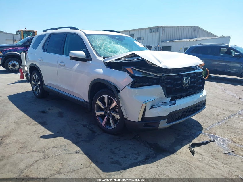 2025 Honda Pilot VIN 5FNYG1H70SB057227 IAAI salvage auction — FRONT END, Salvage (North Carolina), sold $12,500 on 2026-07-30 (photo 1)
