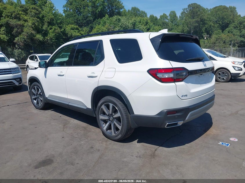 2025 Honda Pilot VIN 5FNYG1H70SB057227 IAAI salvage auction — FRONT END, Salvage (North Carolina), sold $12,500 on 2026-07-30 (photo 3)