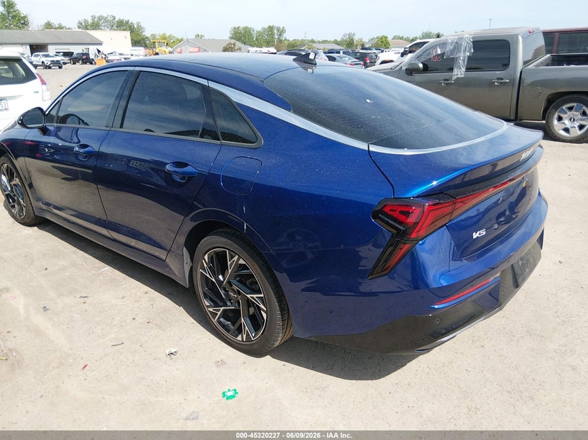 2025 Kia K5 VIN KNAG64J79S5301031 IAAI salvage auction — HAIL, Salvage Title, sold $9,000 on 2026-07-28 (photo 3)