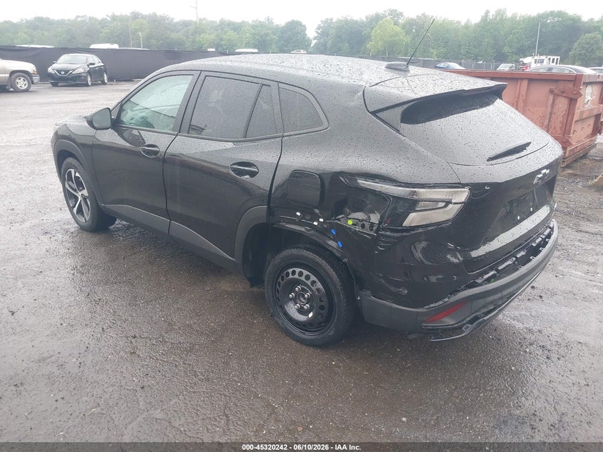 2024 Chevrolet Trax VIN KL77LGE25RC130230 IAAI salvage auction — REAR END, Salvage Title, sold $7,600 on 2026-07-11 (photo 3)