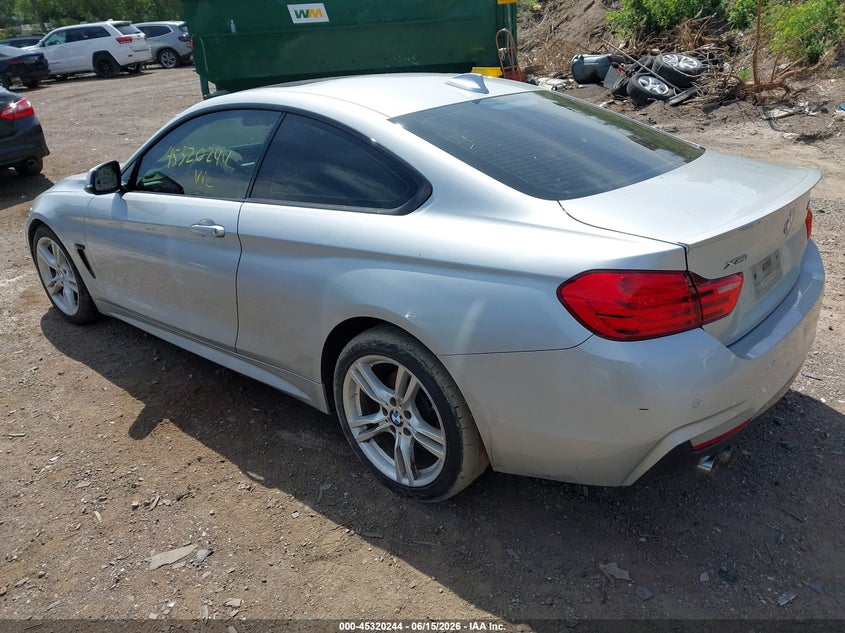 2015 BMW 4er VIN WBA3N5C59FK484585 IAAI salvage auction — RIGHT SIDE, Salvage (Minnesota), sold $1,100 on 2026-08-12 (photo 3)
