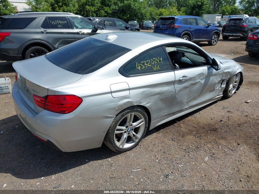 2015 BMW 4er VIN WBA3N5C59FK484585 IAAI salvage auction — RIGHT SIDE, Salvage (Minnesota), sold $1,100 on 2026-08-12 (photo 4)