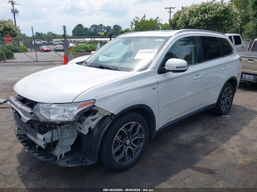 2015 Mitsubishi Outlander VIN JA4JZ4AX1FZ007065 IAAI salvage auction — FRONT END, Salvage Title, sold $1,300 on 2026-07-16 (photo 2)