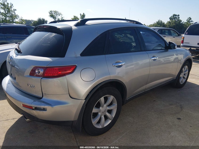 2003 Infiniti Fx35 VIN JNRAS08WX3X003863 IAAI salvage auction — NORMAL WEAR, Clear (Missouri), sold $325 on 2026-07-14 (photo 4)