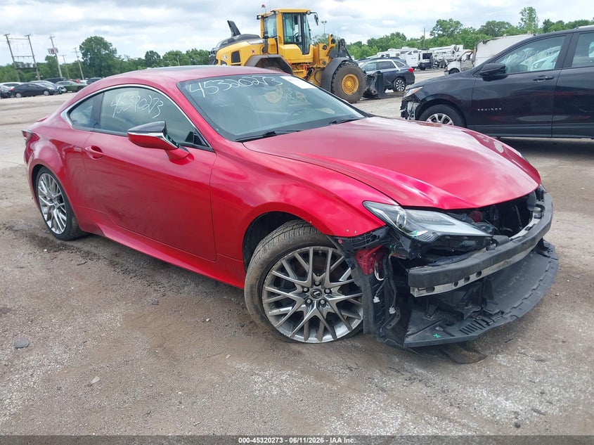 2021 Lexus Rc VIN JTHD85EC1M5006262 IAAI salvage auction — RIGHT FRONT, Salvage (Indiana), sold $13,000 on 2026-08-28 (photo 1)