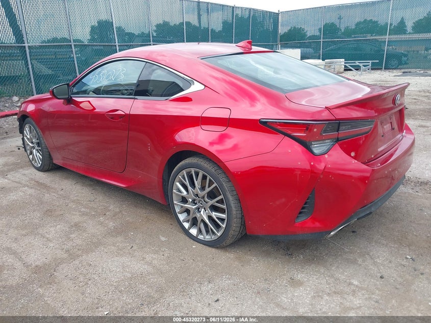 2021 Lexus Rc VIN JTHD85EC1M5006262 IAAI salvage auction — RIGHT FRONT, Salvage (Indiana), sold $13,000 on 2026-08-28 (photo 3)