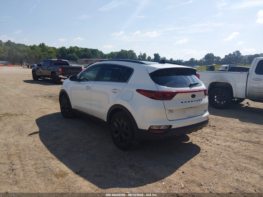 2022 Kia Sportage VIN KNDP6CAC0N7960716 IAAI salvage auction — SIDE, Salvage (Tennessee), sold $5,200 on 2026-07-09 (photo 3)