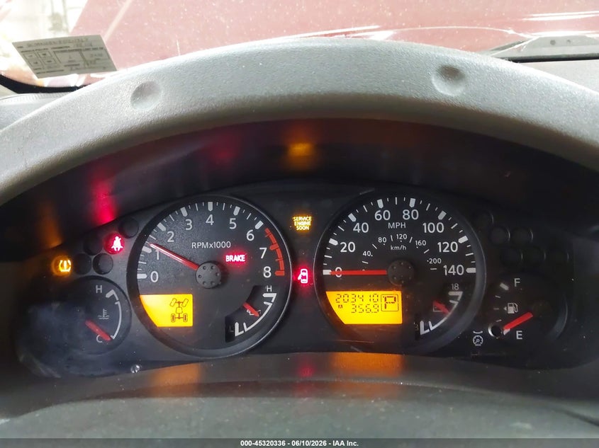 2005 Nissan Xterra VIN 5N1AN08W85C611362 IAAI salvage auction — REAR END, Salvage (Pennsylvania), sold $400 on 2026-07-09 (photo 7)