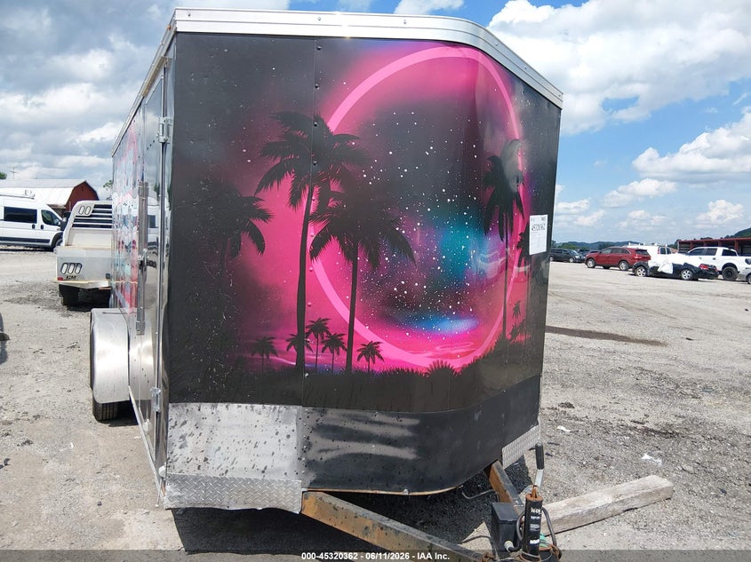 2019 Wells cargo Trailer VIN 7KA1E1627KP000728 IAAI salvage auction — REAR END, Salvage (West Virginia), sold $575 on 2026-07-30 (photo 1)