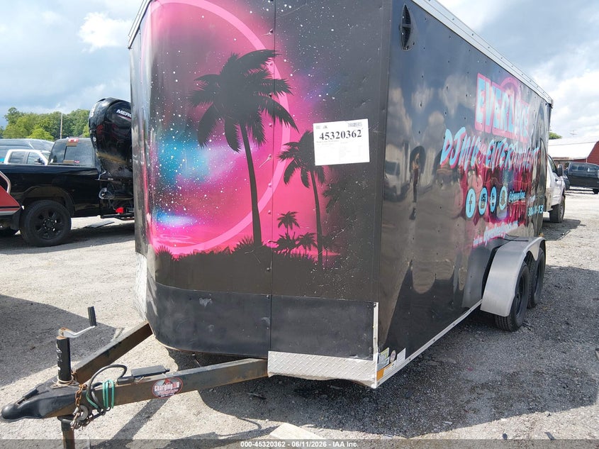 2019 Wells cargo Trailer VIN 7KA1E1627KP000728 IAAI salvage auction — REAR END, Salvage (West Virginia), sold $575 on 2026-07-30 (photo 2)