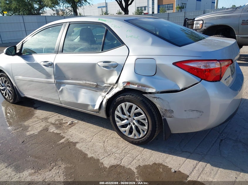 2018 Toyota Corolla VIN 5YFBURHE9JP840447 IAAI salvage auction — LEFT REAR, Salvage Title, sold $3,600 on 2026-07-08 (photo 6)