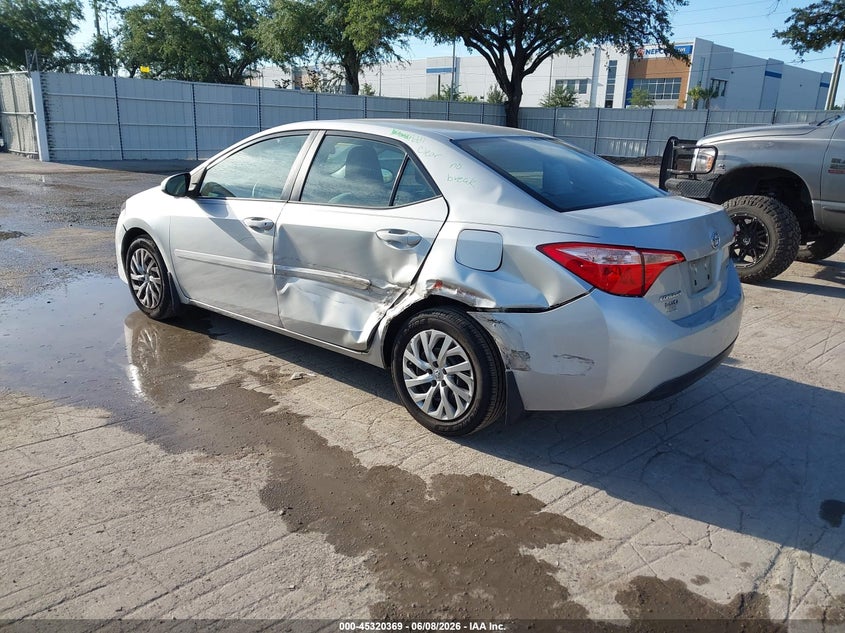 2018 Toyota Corolla VIN 5YFBURHE9JP840447 IAAI salvage auction — LEFT REAR, Salvage Title, sold $3,600 on 2026-07-08 (photo 3)