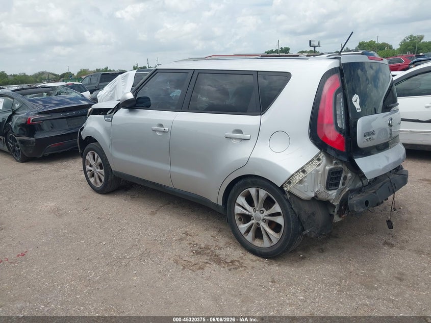 2015 Kia Soul VIN KNDJN2A27F7807312 IAAI salvage auction — FRONT & REAR, Salvage Title, sold $550 on 2026-07-18 (photo 3)