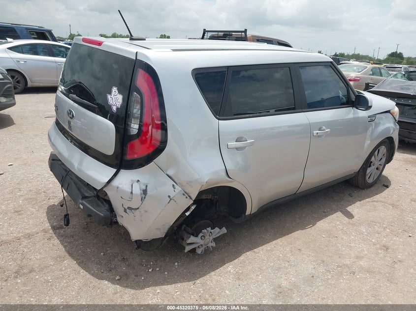 2015 Kia Soul VIN KNDJN2A27F7807312 IAAI salvage auction — FRONT & REAR, Salvage Title, sold $550 on 2026-07-18 (photo 4)