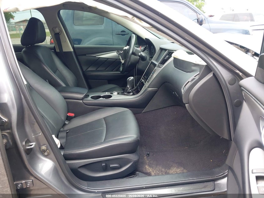 2017 Infiniti Q50 VIN JN1EV7ARXHM838346 IAAI salvage auction — FRONT END, Salvage Title, sold $375 on 2026-07-23 (photo 5)