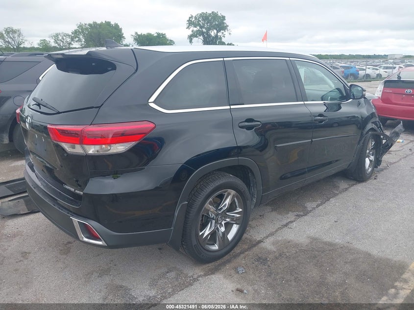 2019 Toyota Highlander VIN 5TDDZRFH1KS722408 IAAI salvage auction — FRONT END, Salvage Title, sold $7,600 on 2026-07-22 (photo 4)