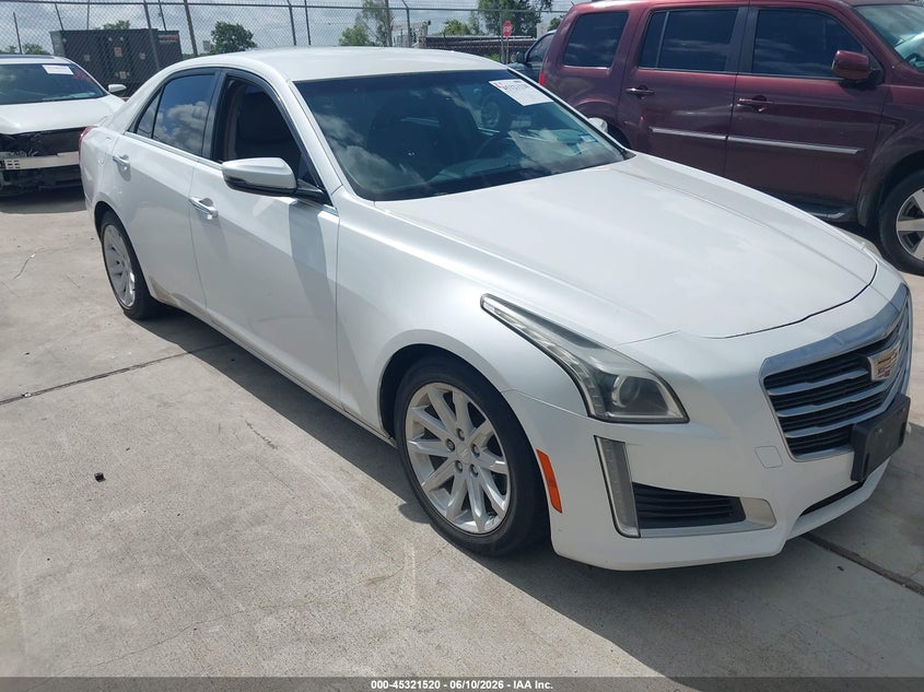 2015 Cadillac Cts VIN 1G6AP5SX4F0110522 IAAI salvage auction — HAIL, Original (Texas), sold $1,750 on 2026-07-10 (photo 1)