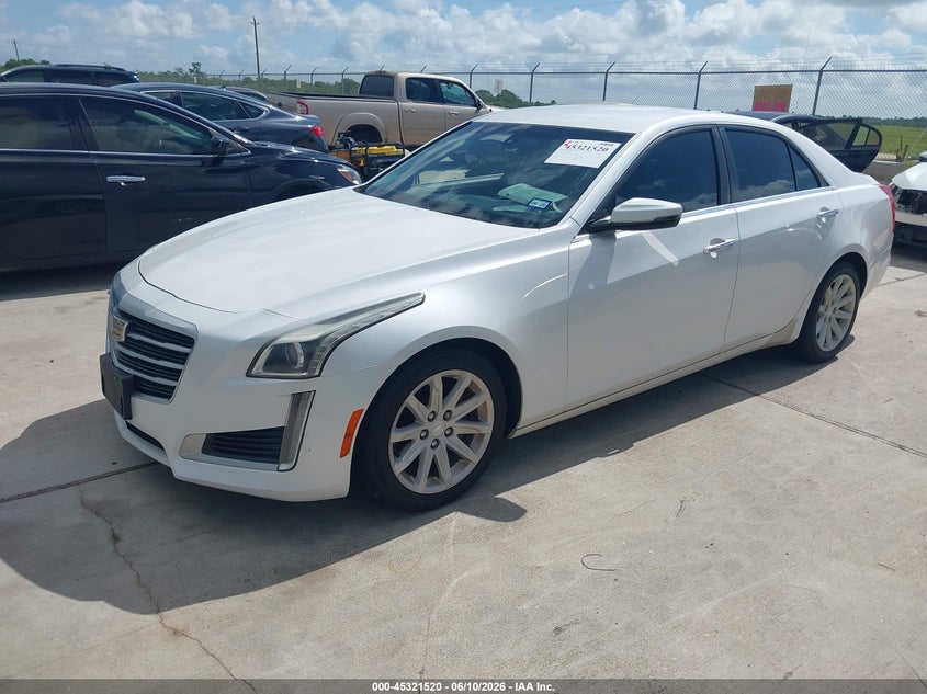 2015 Cadillac Cts VIN 1G6AP5SX4F0110522 IAAI salvage auction — HAIL, Original (Texas), sold $1,750 on 2026-07-10 (photo 2)