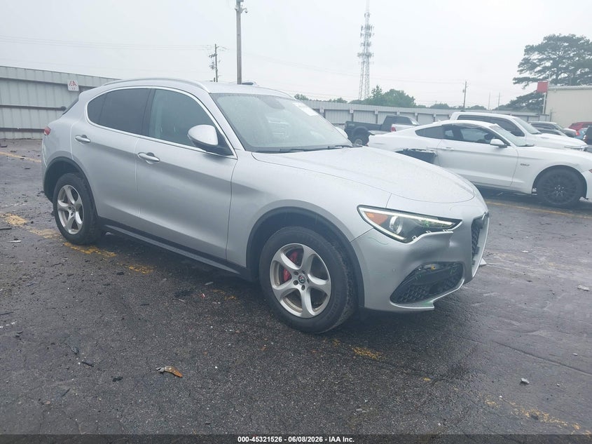 2018 Alfa romeo Stelvio VIN ZASFAKAN7J7B69008 IAAI salvage auction — REAR END, Salvage Title, sold $2,750 on 2026-07-22 (photo 1)