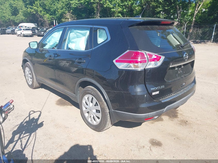 2016 Nissan Rogue VIN KNMAT2MV0GP642572 IAAI salvage auction — FRONT END, Salvage Title, sold $500 on 2026-07-21 (photo 3)