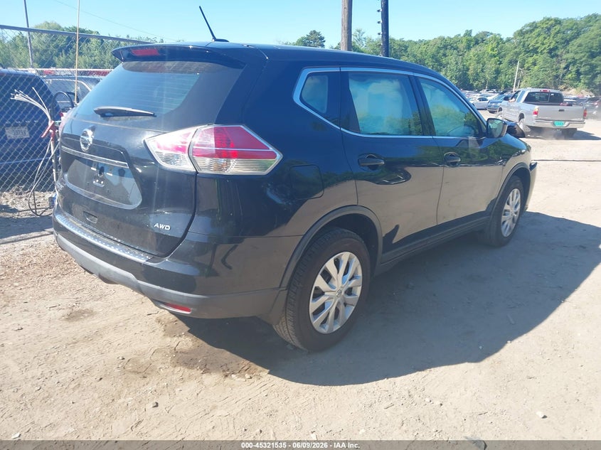 2016 Nissan Rogue VIN KNMAT2MV0GP642572 IAAI salvage auction — FRONT END, Salvage Title, sold $500 on 2026-07-21 (photo 4)