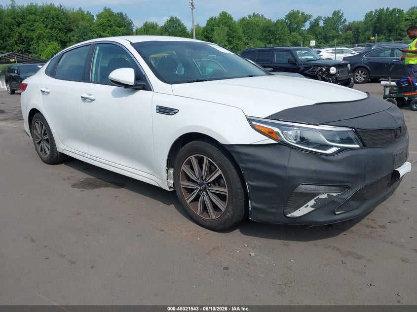 2019 Kia Optima VIN 5XXGT4L36KG361589 IAAI salvage auction — THEFT, Salvage (Connecticut), sold $525 on 2026-07-30 (photo 1)