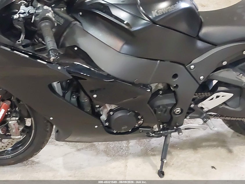 2024 Kawasaki Zx VIN JKBZXVM18RA007214 IAAI salvage auction — FRONT END, Salvage Title, sold $4,250 on 2026-07-07 (photo 9)