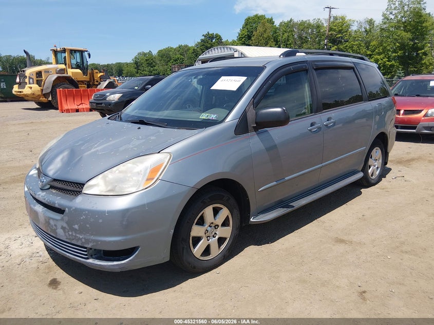 2004 Toyota Sienna VIN 5TDZA23C54S119851 IAAI salvage auction — NORMAL WEAR, Salvage (Texas), sold $1,150 on 2026-07-09 (photo 2)