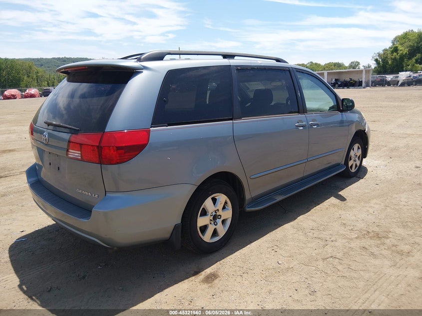 2004 Toyota Sienna VIN 5TDZA23C54S119851 IAAI salvage auction — NORMAL WEAR, Salvage (Texas), sold $1,150 on 2026-07-09 (photo 4)