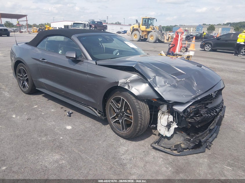 2022 Ford Mustang VIN 1FATP8UHXN5102834 IAAI salvage auction — RIGHT FRONT, Salvage Title, sold $5,500 on 2026-08-25 (photo 1)