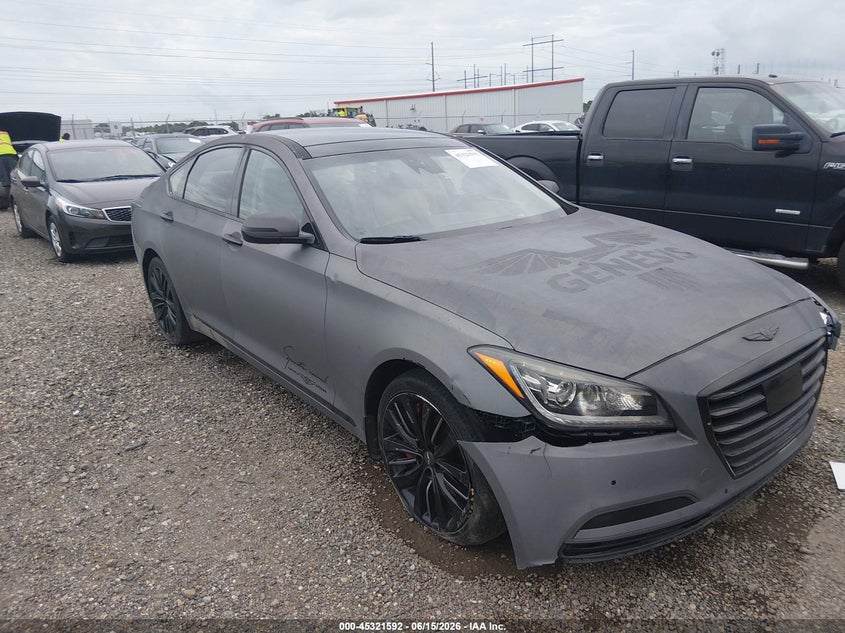 2017 Genesis G80 VIN KMHGN4JF0HU173334 IAAI salvage auction — LEFT SIDE, Salvage (Louisiana), sold $5,100 on 2026-07-29 (photo 1)