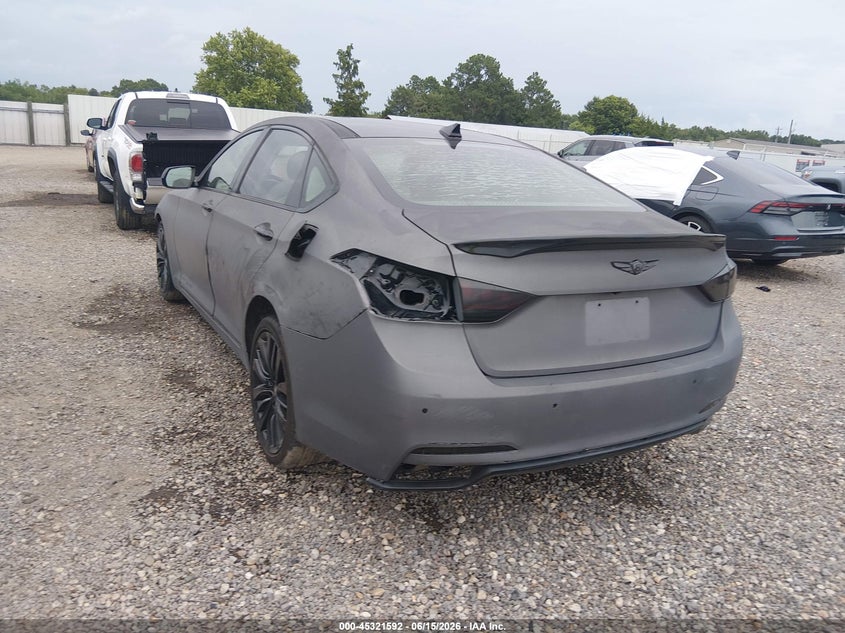 2017 Genesis G80 VIN KMHGN4JF0HU173334 IAAI salvage auction — LEFT SIDE, Salvage (Louisiana), sold $5,100 on 2026-07-29 (photo 3)