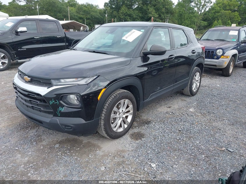 2021 Chevrolet Trailblazer VIN KL79MMS23MB176002 IAAI salvage auction — LEFT SIDE, Salvage (Idaho), sold $3,800 on 2026-07-14 (photo 2)