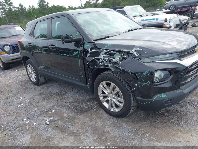 2021 Chevrolet Trailblazer VIN KL79MMS23MB176002 IAAI salvage auction — LEFT SIDE, Salvage (Idaho), sold $3,800 on 2026-07-14 (photo 6)