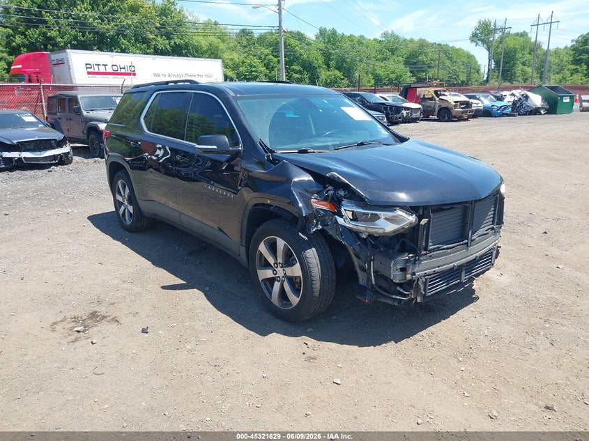 2019 Chevrolet Traverse VIN 1GNEVHKW9KJ176587 IAAI salvage auction — FRONT END, Salvage Title, sold $3,000 on 2026-07-19 (photo 1)