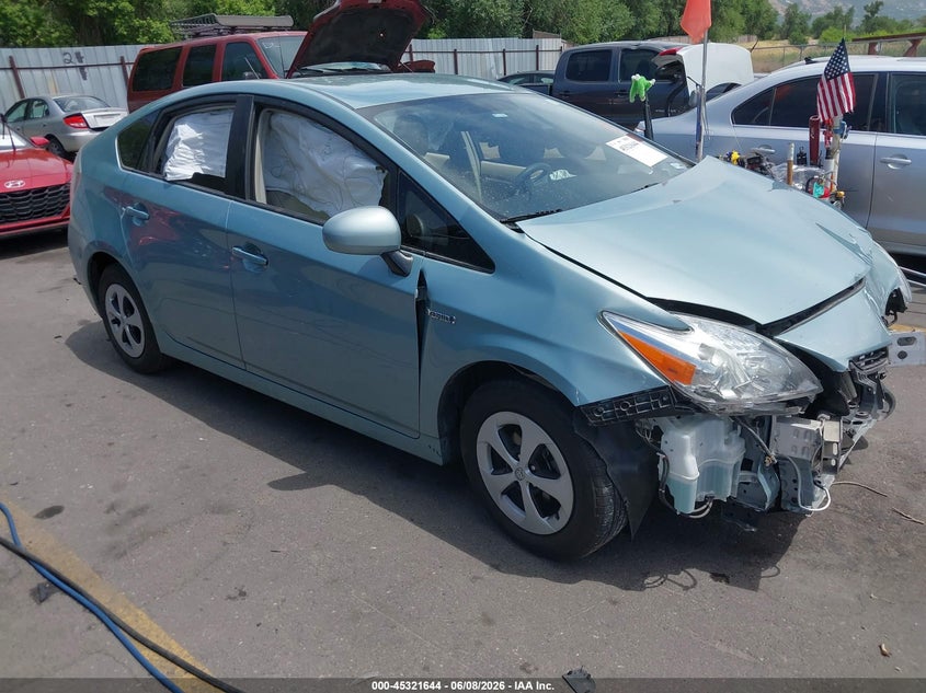 2014 Toyota Prius VIN JTDKN3DU6E1767524 IAAI salvage auction — FRONT END, Salvage Title, sold $1,150 on 2026-07-09 (photo 1)