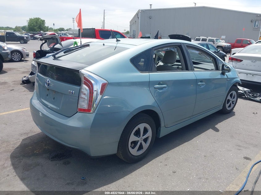 2014 Toyota Prius VIN JTDKN3DU6E1767524 IAAI salvage auction — FRONT END, Salvage Title, sold $1,150 on 2026-07-09 (photo 4)