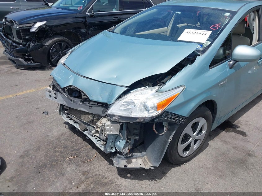 2014 Toyota Prius VIN JTDKN3DU6E1767524 IAAI salvage auction — FRONT END, Salvage Title, sold $1,150 on 2026-07-09 (photo 6)
